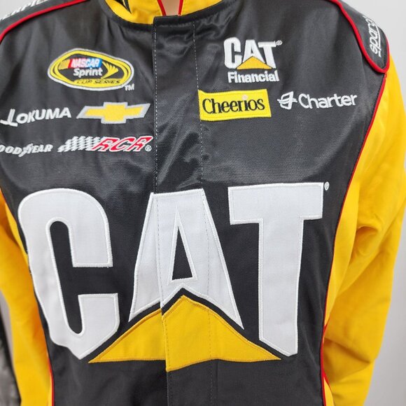CAT Racing Jacket NASCAR Sprint Cup Series Jeff Burton, Women's Large - Picture 2 of 9